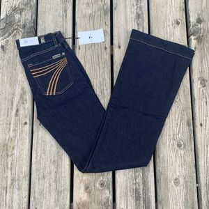 7 for all mankind dojo trouser flare jeans